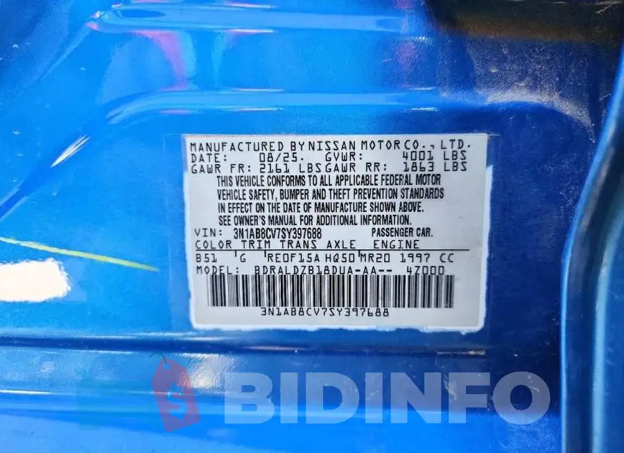 3N1AB8CV7SY397688 Photo# 12