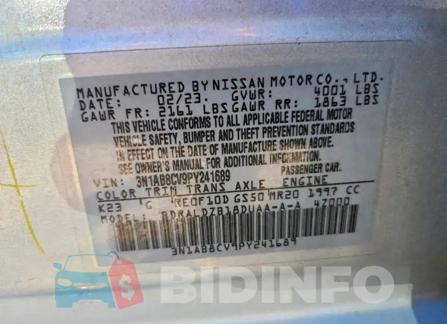 3N1AB8CV9PY241689 Photo# 12