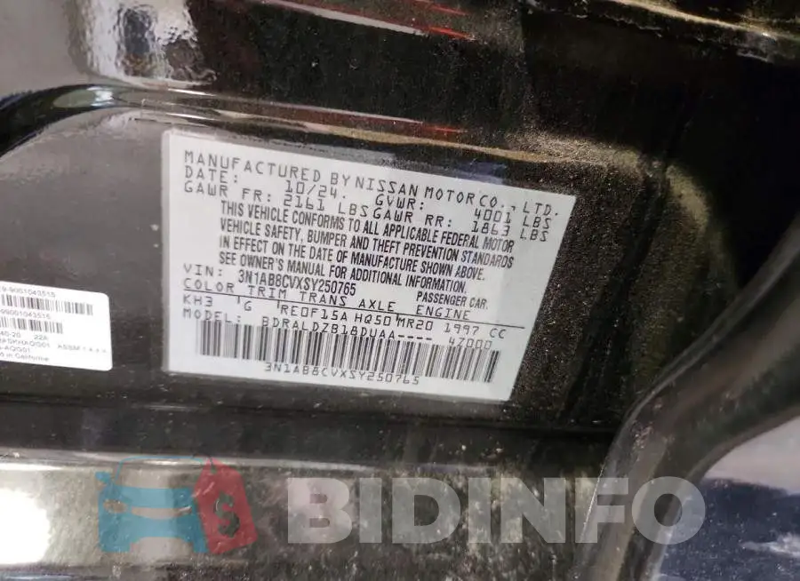 3N1AB8CVXSY250765 Photo# 12