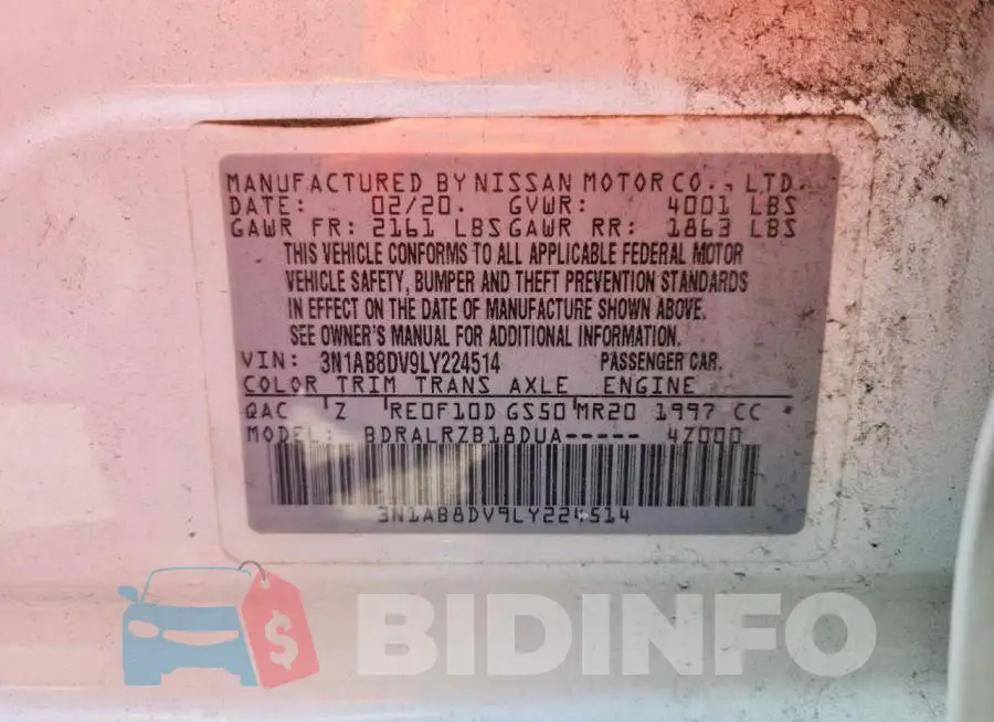 3N1AB8DV9LY224514 Photo# 12