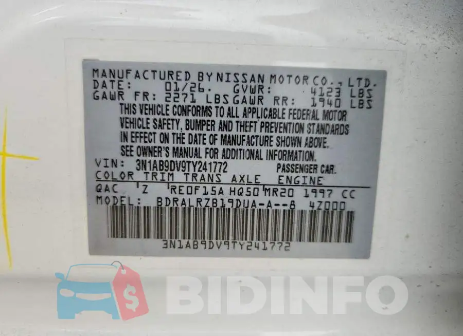 3N1AB9DV9TY241772 Photo# 12