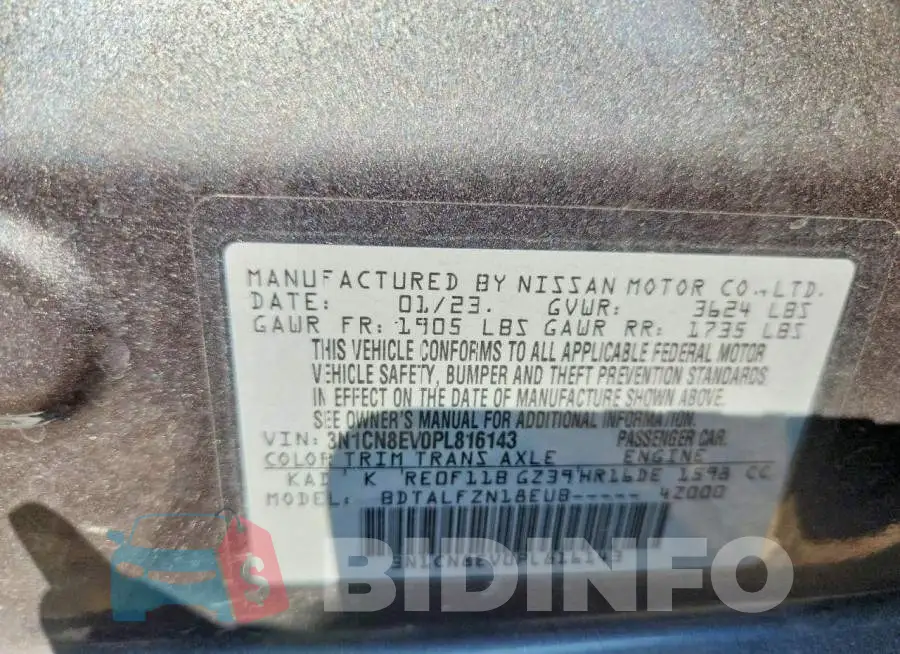 3N1CN8EV0PL816143 Photo# 12