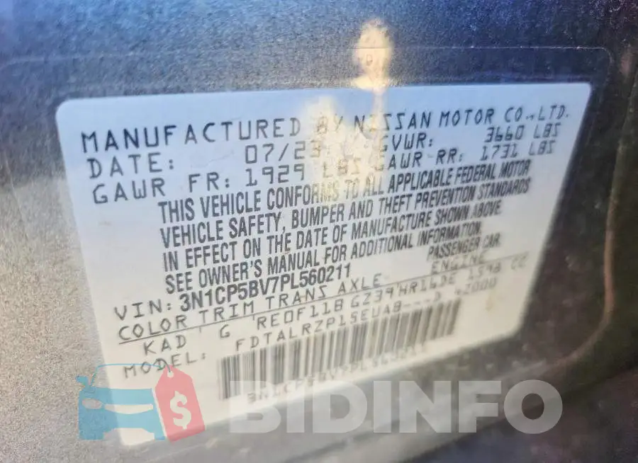 3N1CP5BV7PL560211 Photo# 13