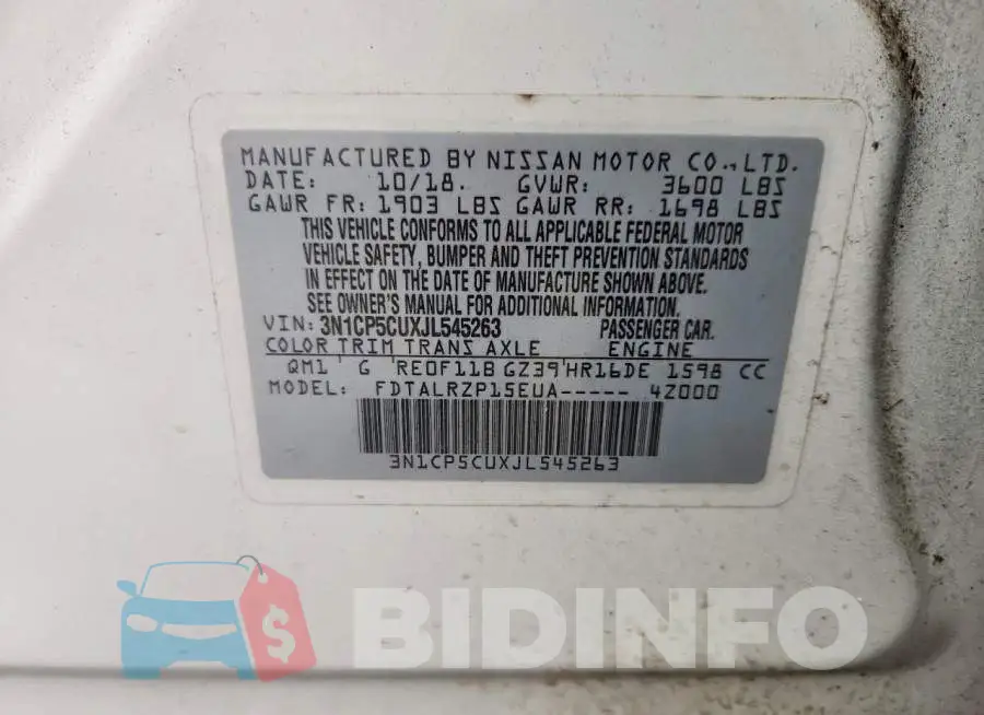 3N1CP5CUXJL545263 Photo# 14