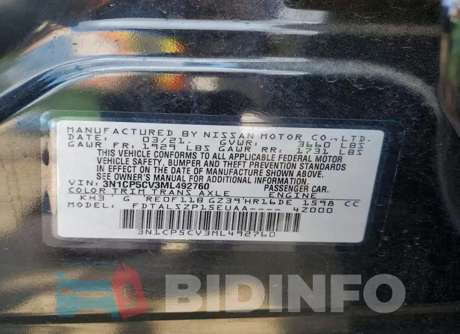 3N1CP5CV3ML492760 Photo# 12