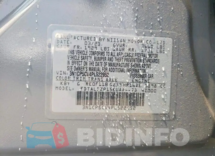 3N1CP5CV4PL522952 Photo# 13