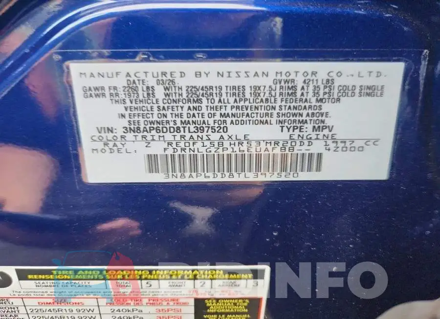 3N8AP6DD8TL397520 Photo# 14