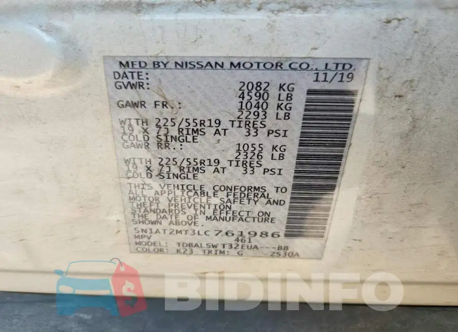 5N1AT2MT3LC761986 Photo# 13