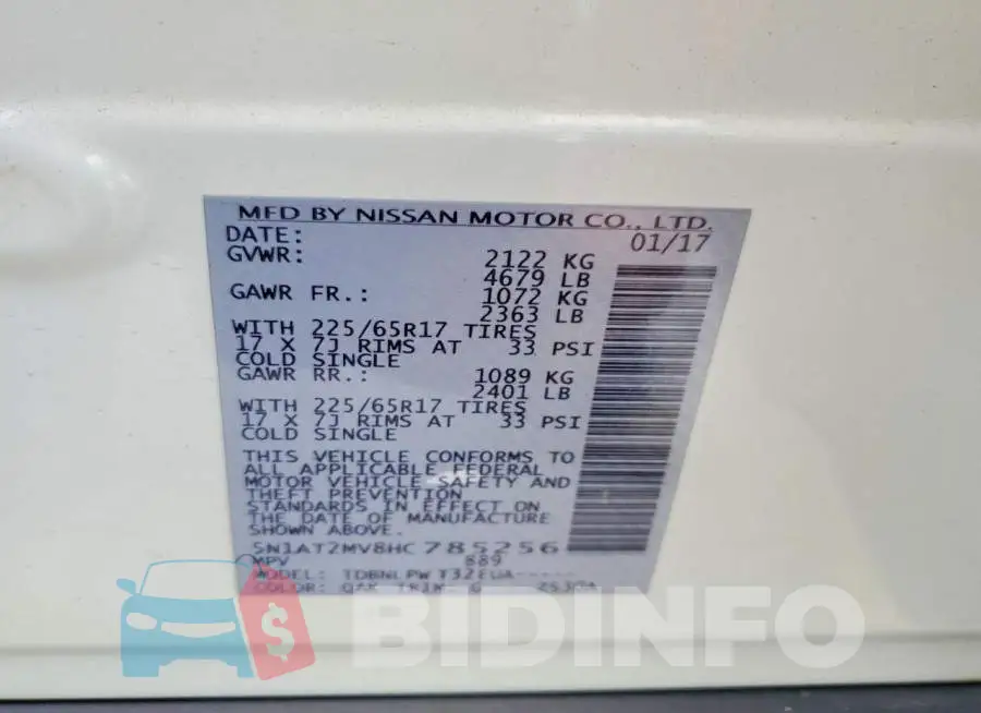 5N1AT2MV8HC785256 Photo# 13