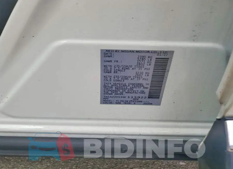 5N1AZ2DS1NC115922 Photo# 13