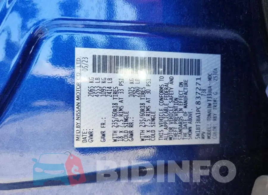 5N1BT3BA1PC837271 Photo# 13