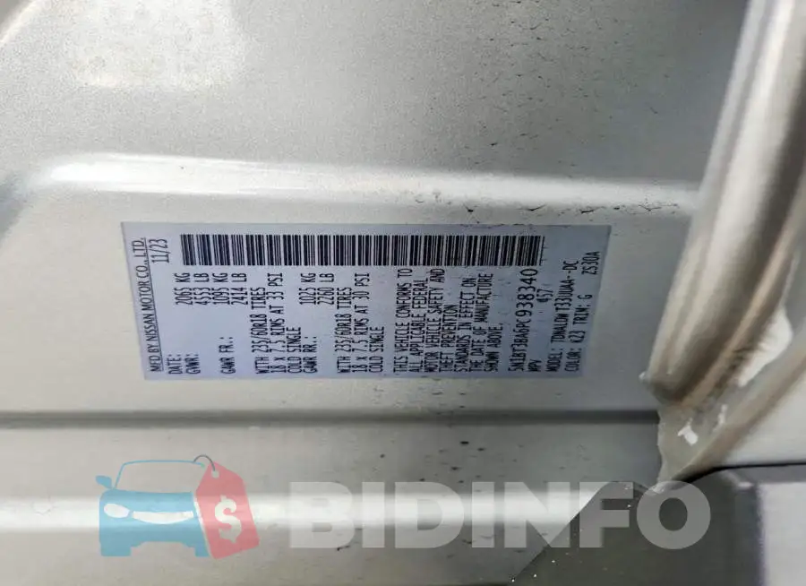 5N1BT3BA6PC938340 Photo# 13