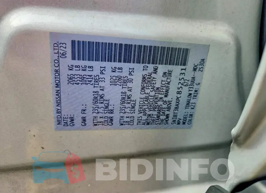 5N1BT3BAXPC852531 Photo# 13