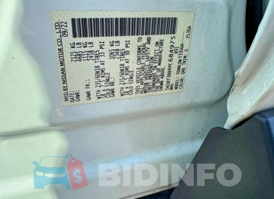 5N1BT3BB4PC684975 Photo# 12