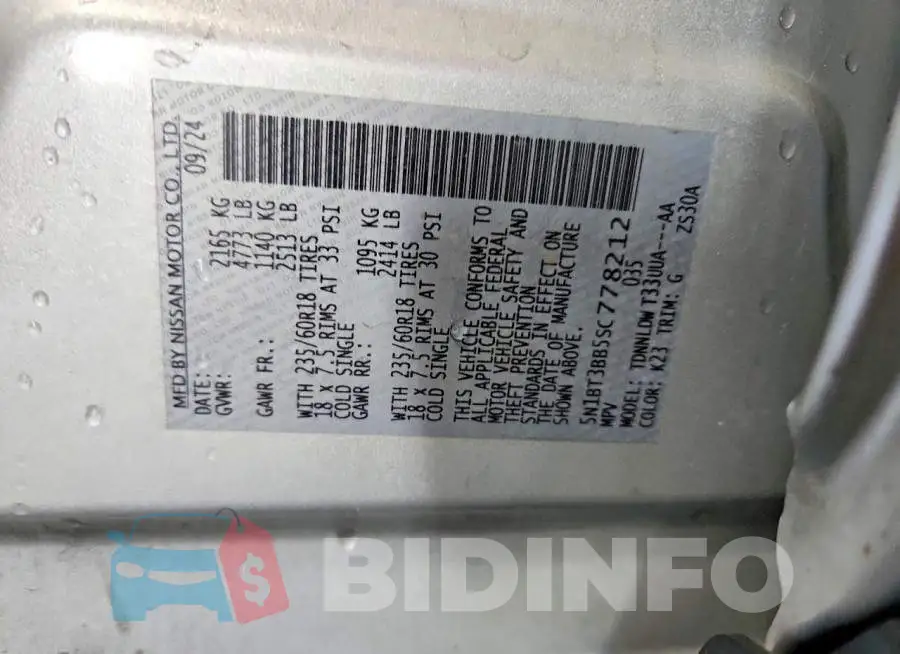 5N1BT3BB5SC778212 Photo# 13