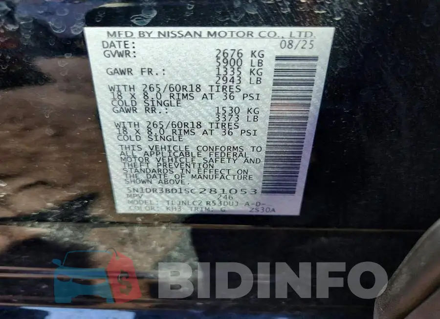 5N1DR3BD1SC281053 Photo# 13