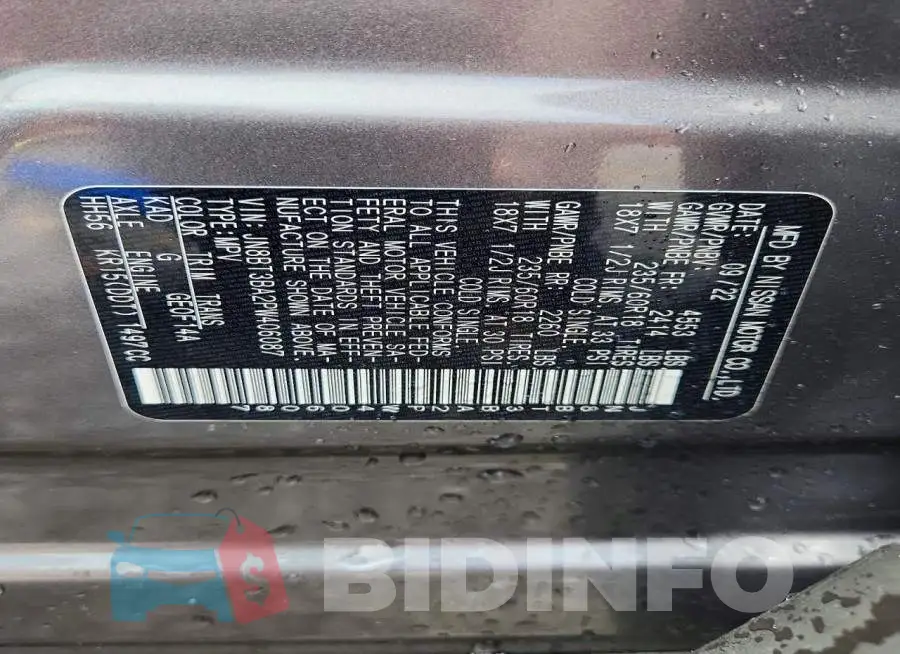 JN8BT3BA2PW406087 Photo# 13