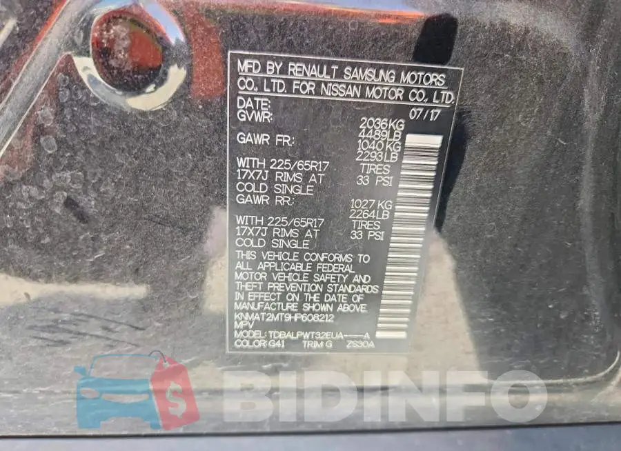 KNMAT2MT9HP608212 Photo# 14