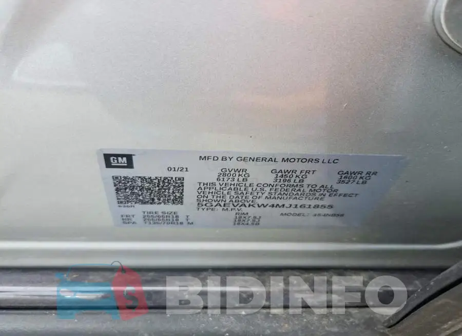 5GAEVAKW4MJ161855 Photo# 12