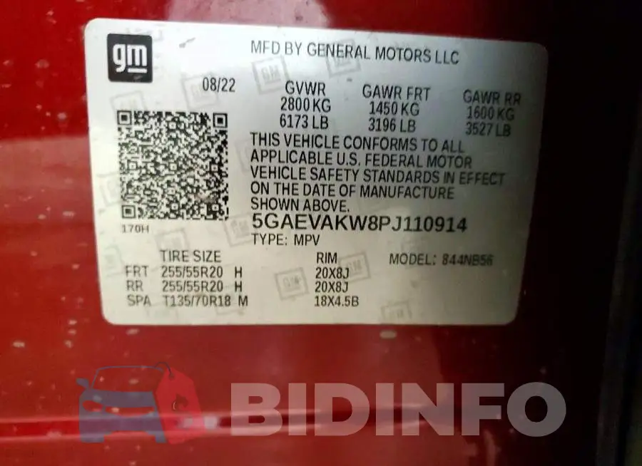 5GAEVAKW8PJ110914 Photo# 13