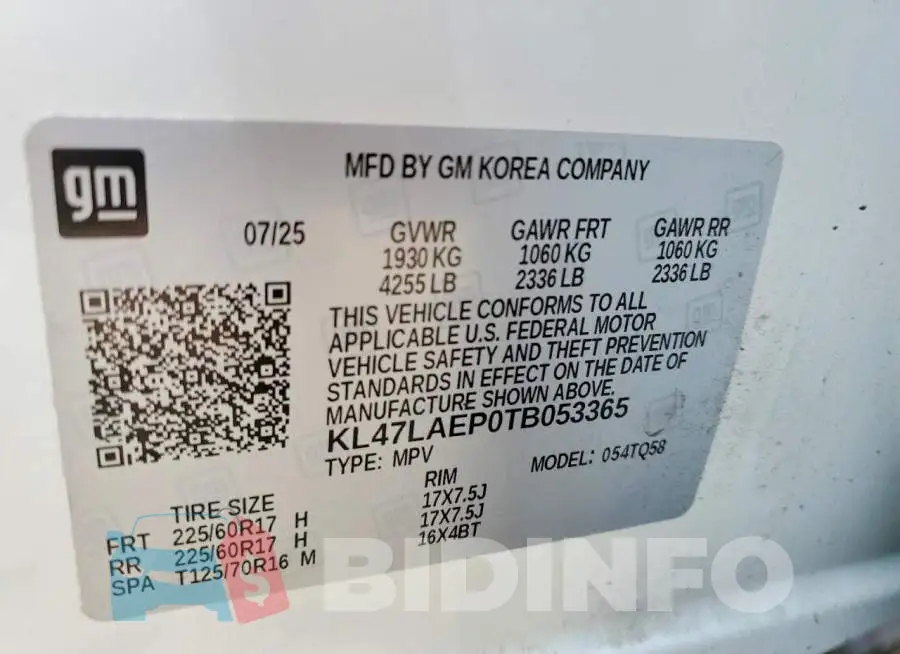 KL47LAEP0TB053365 Photo# 12
