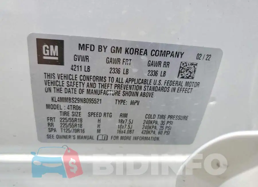 KL4MMBS29NB095521 Photo# 13