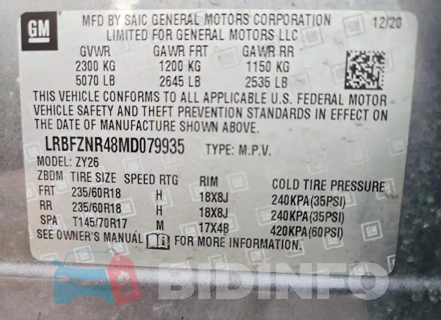 LRBFZNR48MD079935 Photo# 13