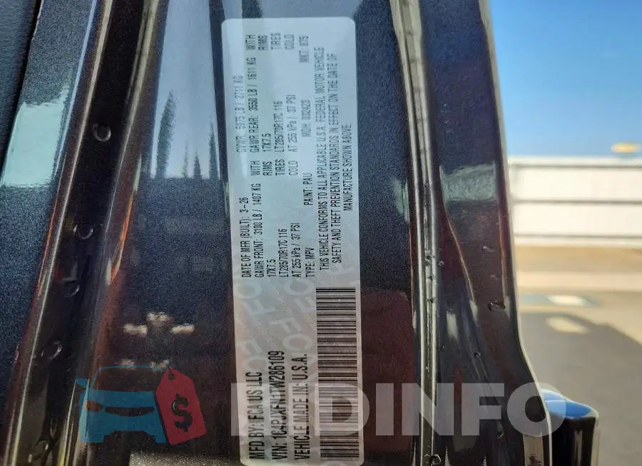 1C4PJXFN1TW286109 Photo# 13
