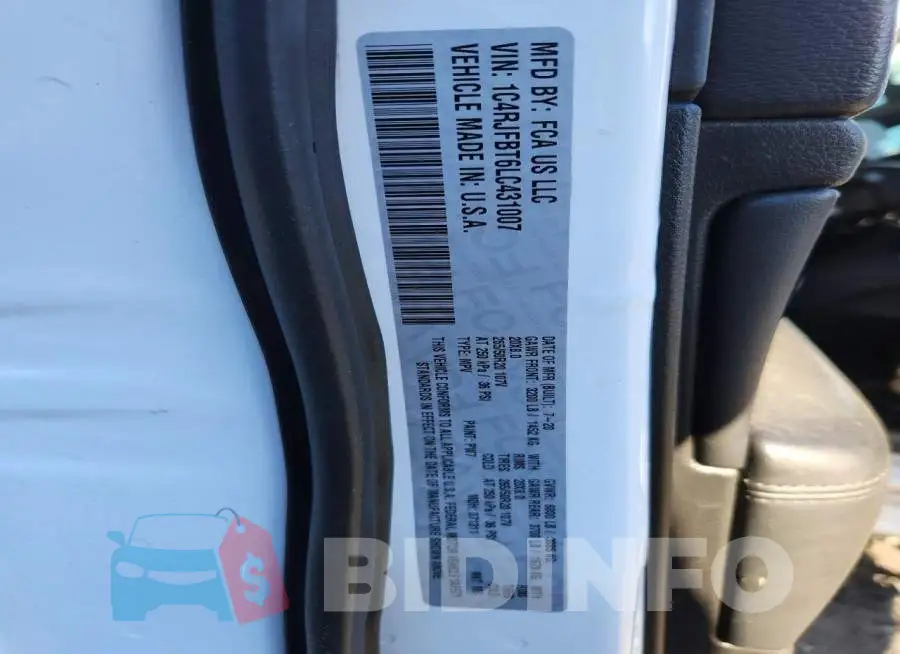 1C4RJFBT6LC431007 Photo# 14