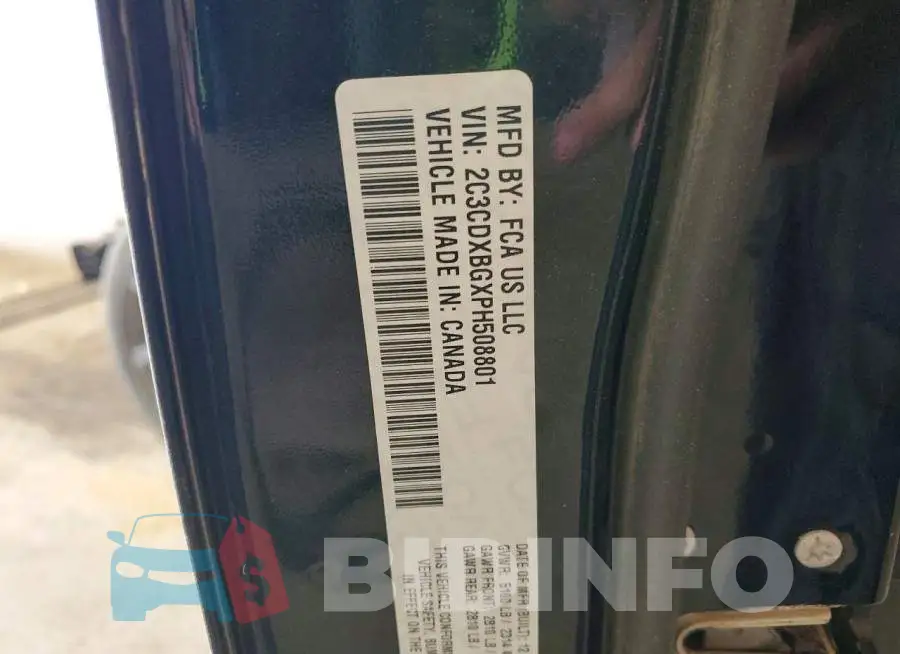 2C3CDXBGXPH508801 Photo# 13
