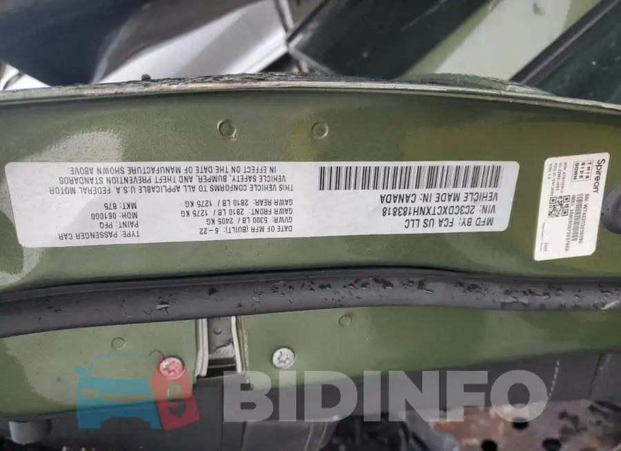 2C3CDXCTXNH183818 Photo# 12