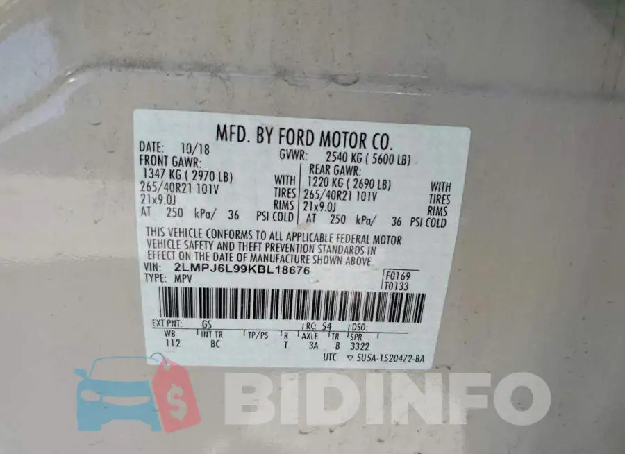 2LMPJ6L99KBL18676 Photo# 12