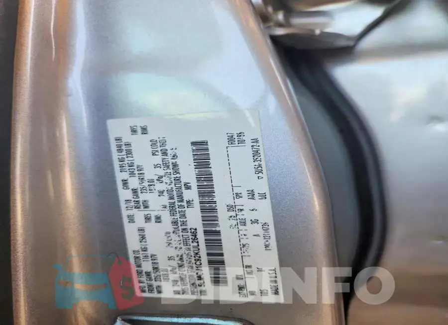 5LMCJ1C92KUL26462 Photo# 14