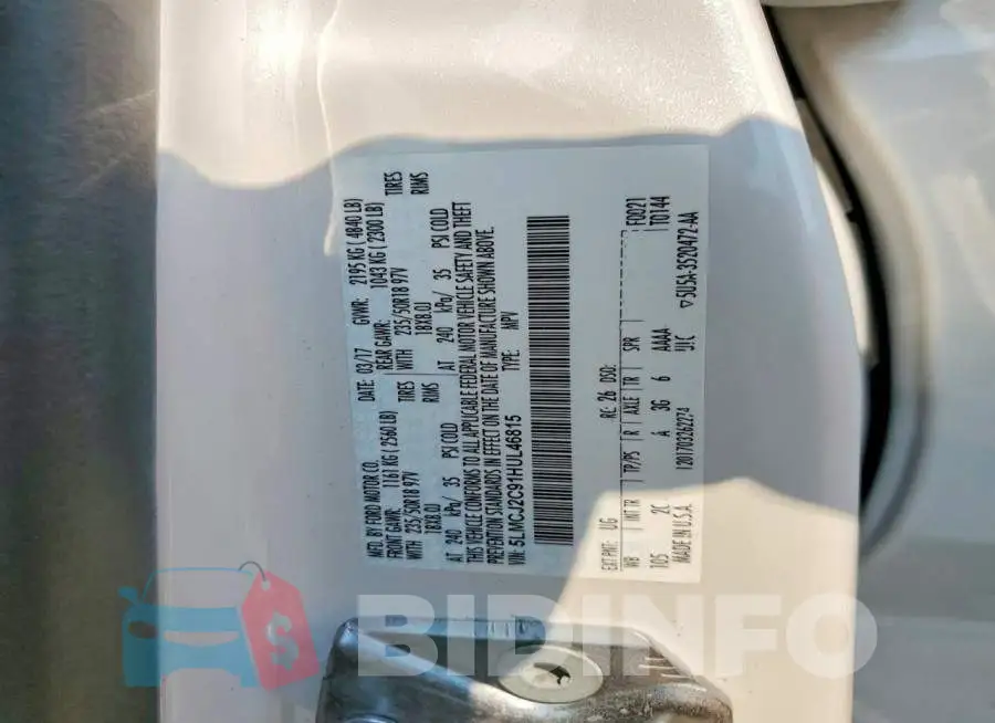 5LMCJ2C91HUL46815 Photo# 13
