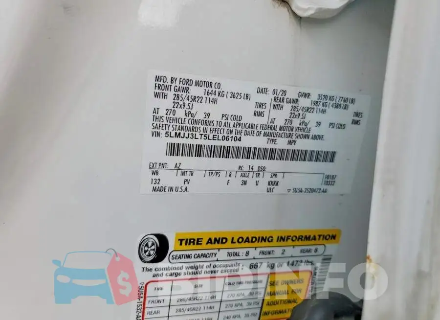 5LMJJ3LT5LEL06104 Photo# 13