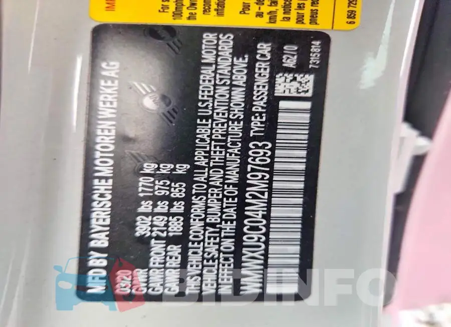 WMWXU9C04M2M97693 Photo# 12