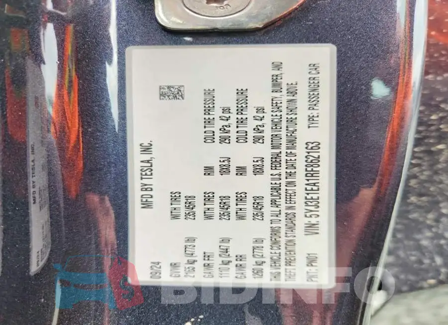 5YJ3E1EA1RF862163 Photo# 12