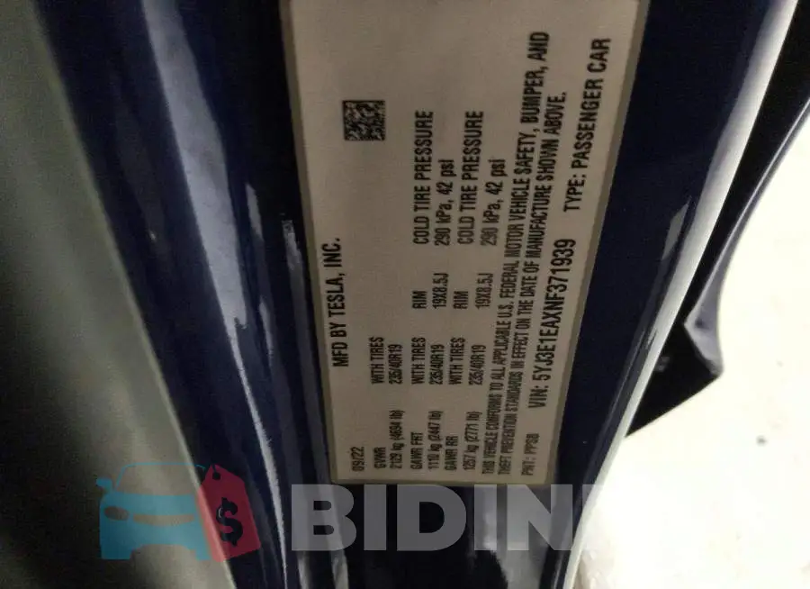 5YJ3E1EAXNF371939 Photo# 12