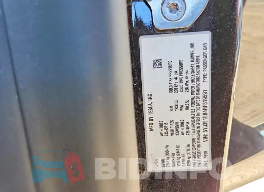 5YJ3E1EB4RF819591 Photo# 12