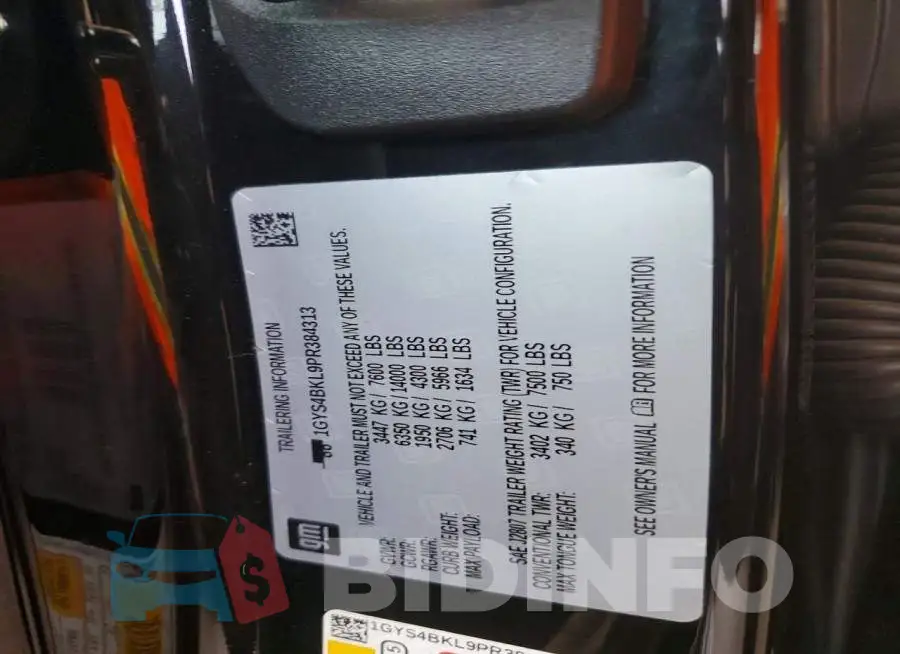1GYS4BKL9PR384313 Photo# 13