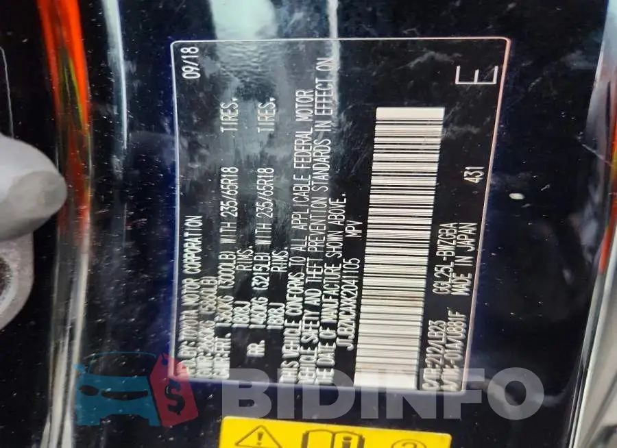 JTJBZMCAXK2041105 Photo# 13