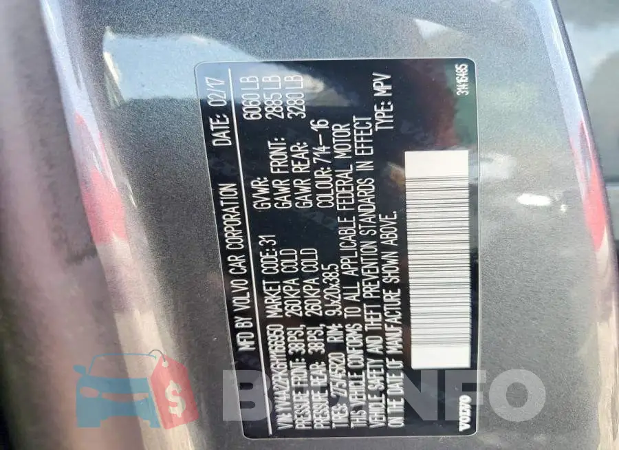 YV4A22PK6H1166950 Photo# 13