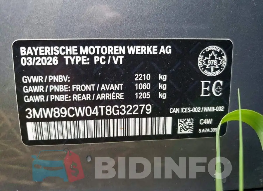 3MW89CW04T8G32279 Photo# 12