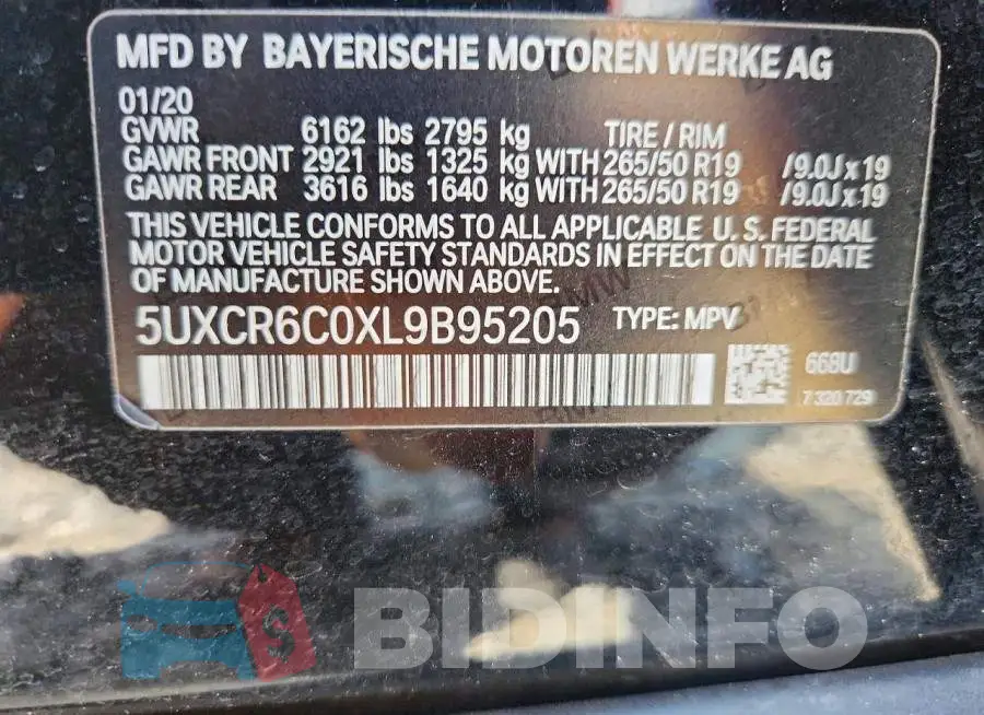 5UXCR6C0XL9B95205 Photo# 13