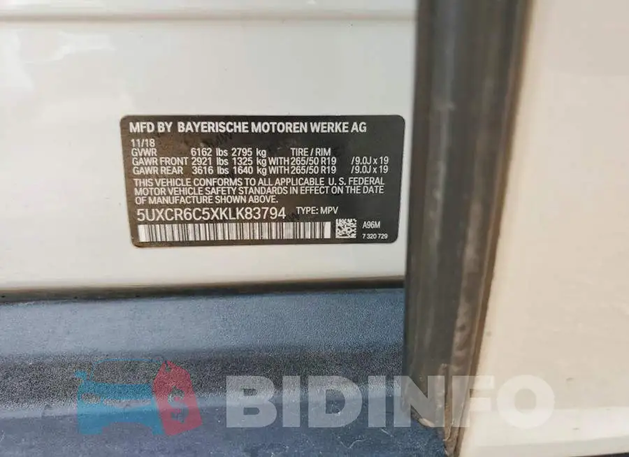 5UXCR6C5XKLK83794 Photo# 13