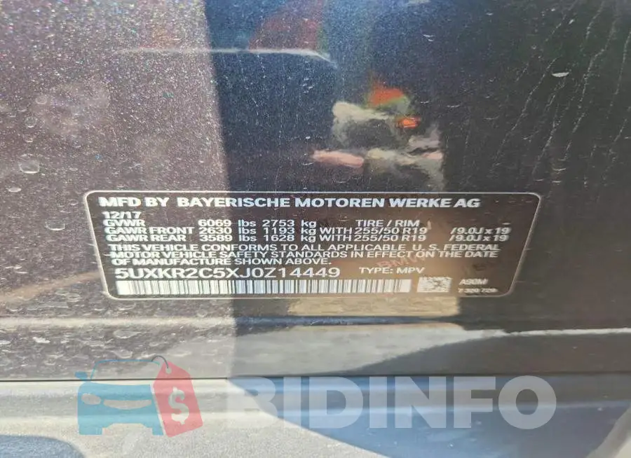 5UXKR2C5XJ0Z14449 Photo# 12