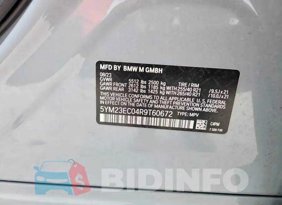5YM23EC04R9T60672 Photo# 13