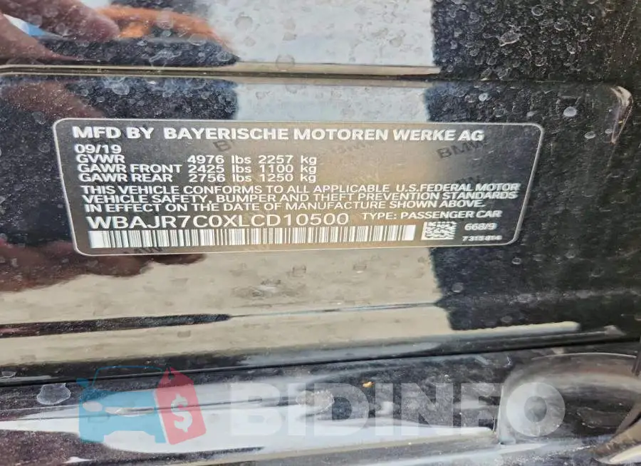 WBAJR7C0XLCD10500 Photo# 12