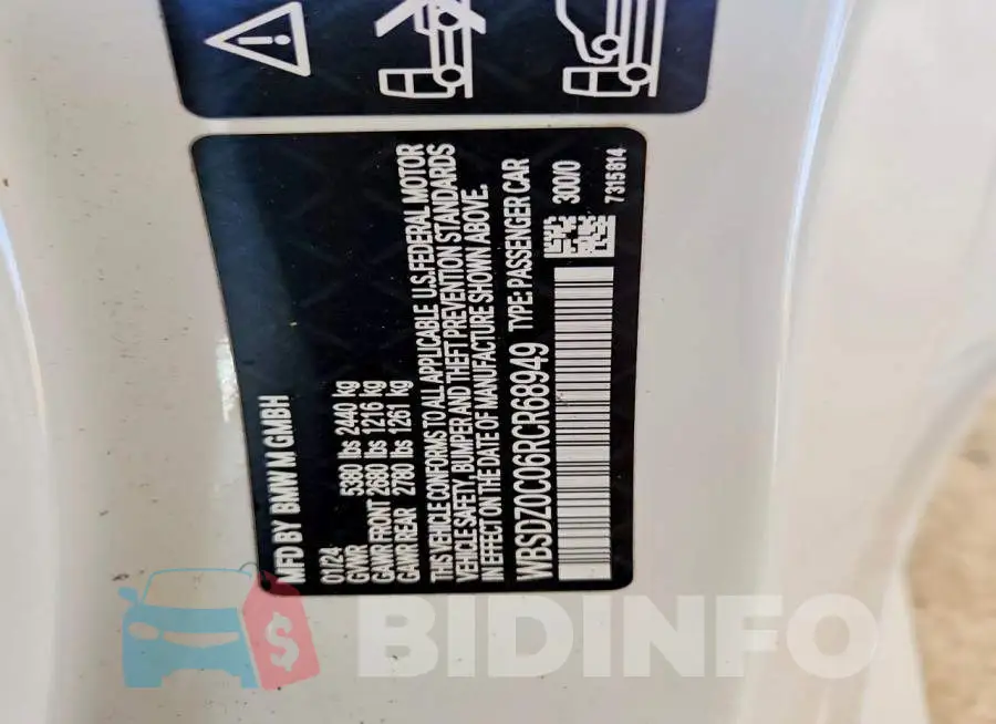 WBSDZ0C06RCR68949 Photo# 12