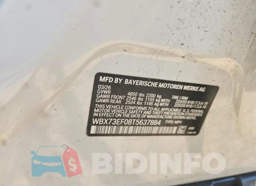 WBX73EF08T5637884 Photo# 13